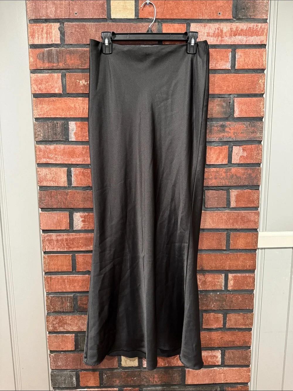 Babyboo Satin A-Line  Skirt - Black